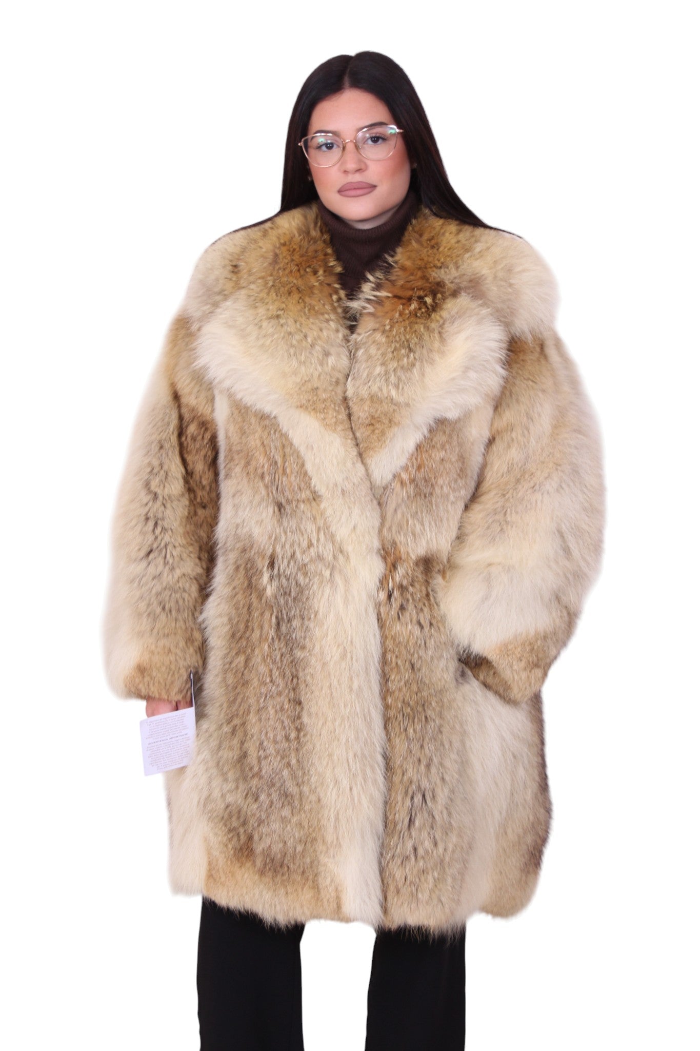 Giacca pelliccia di coyote vintage