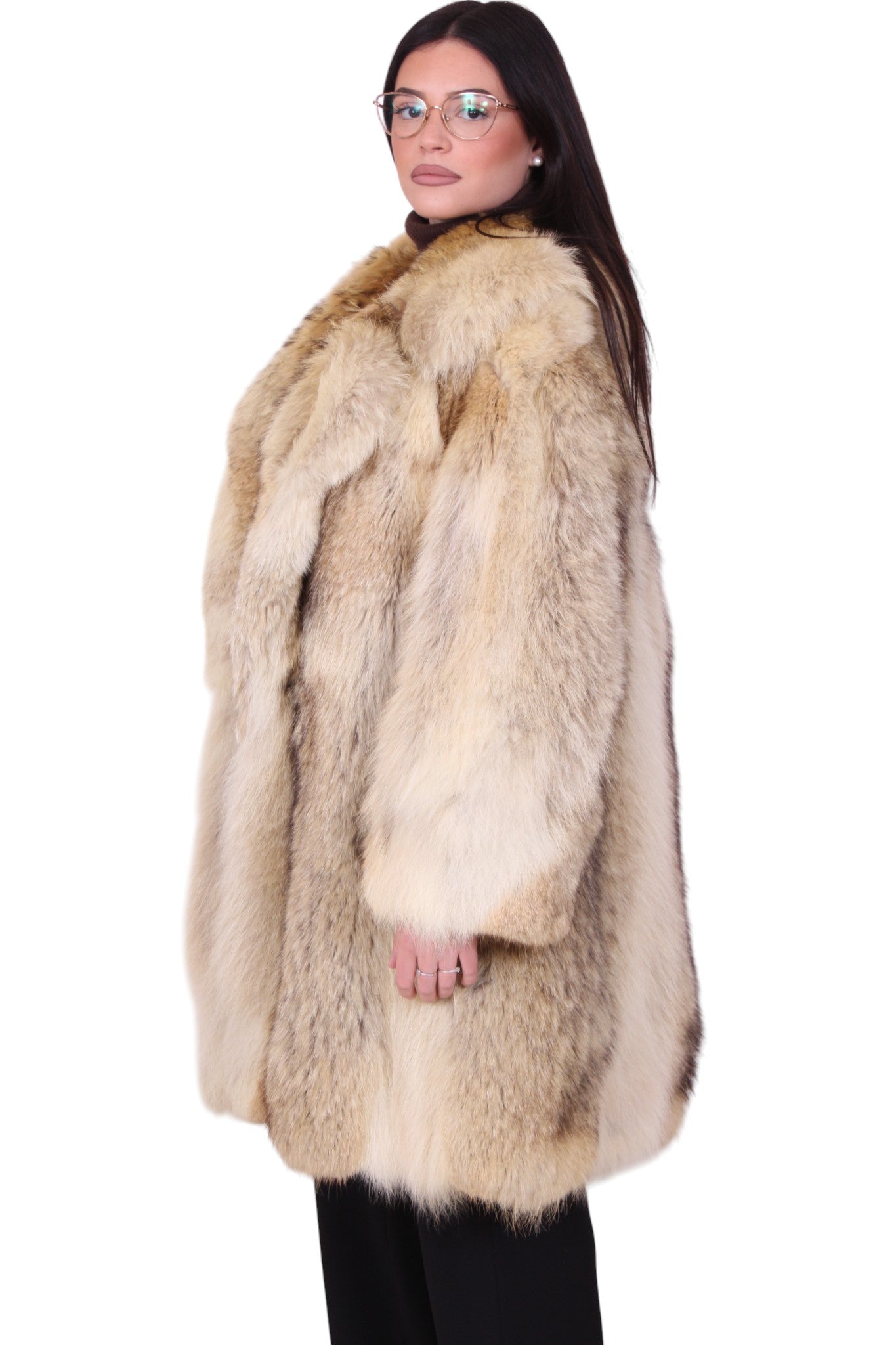 Giacca pelliccia di coyote vintage