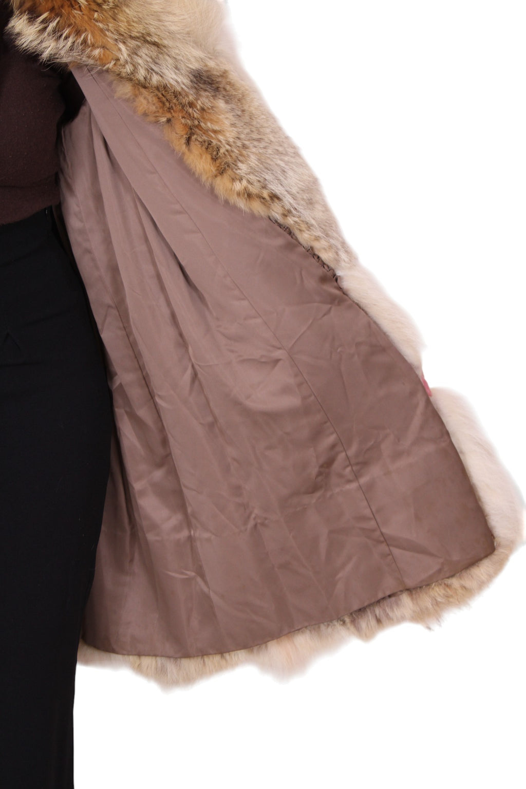 Giacca pelliccia di coyote vintage