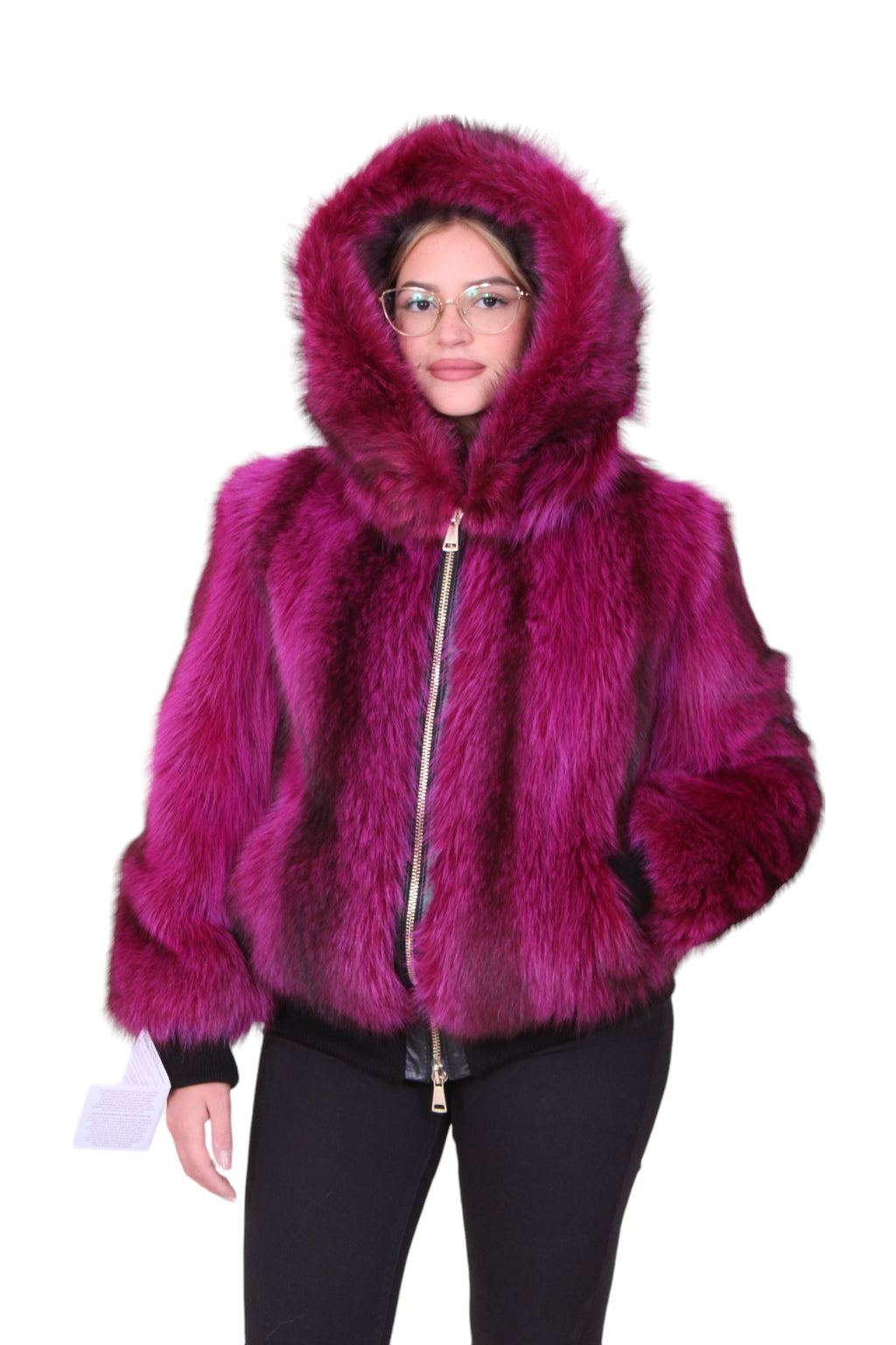 Bomber pelliccia di marmotta