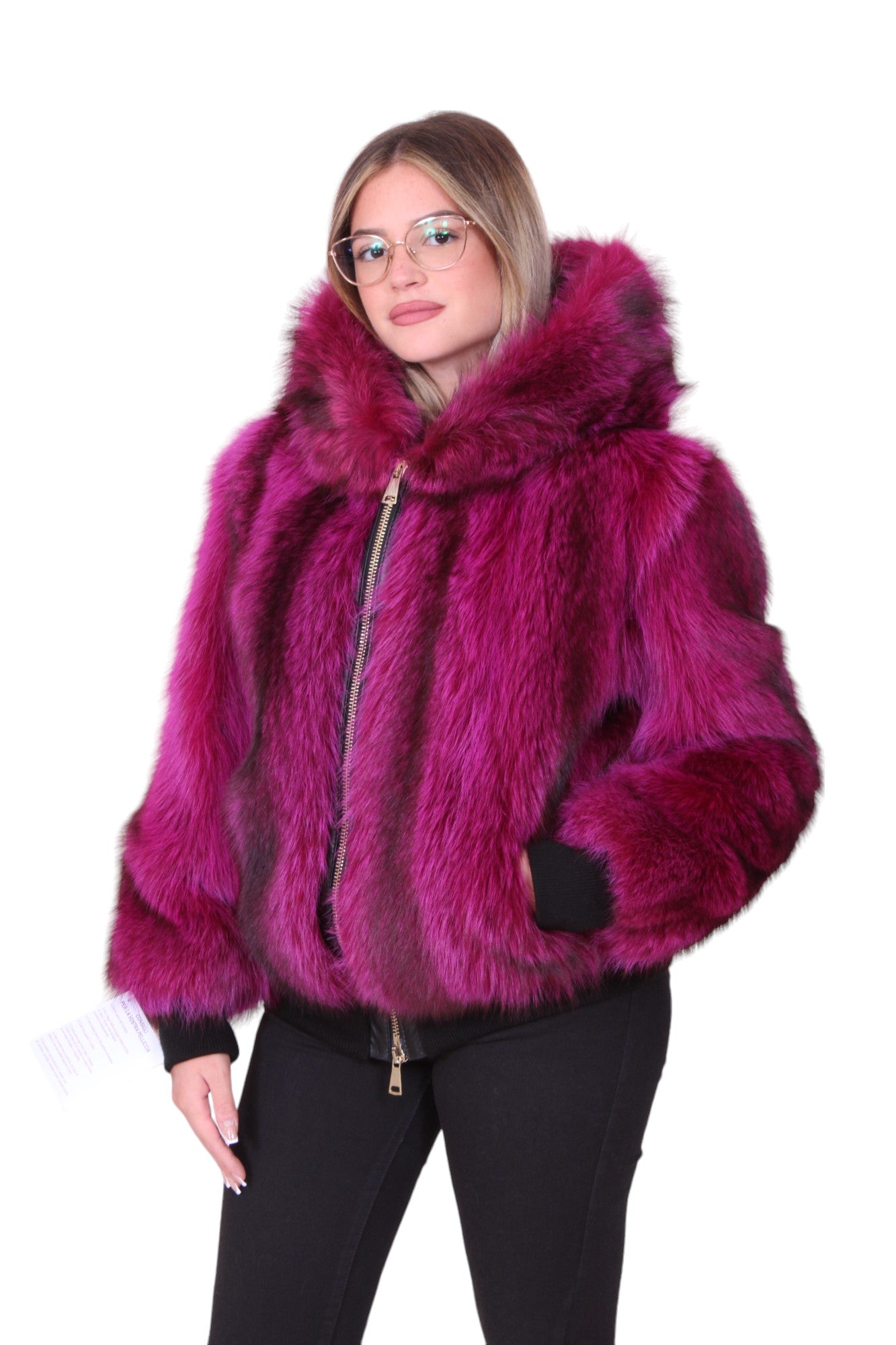 Bomber pelliccia di marmotta
