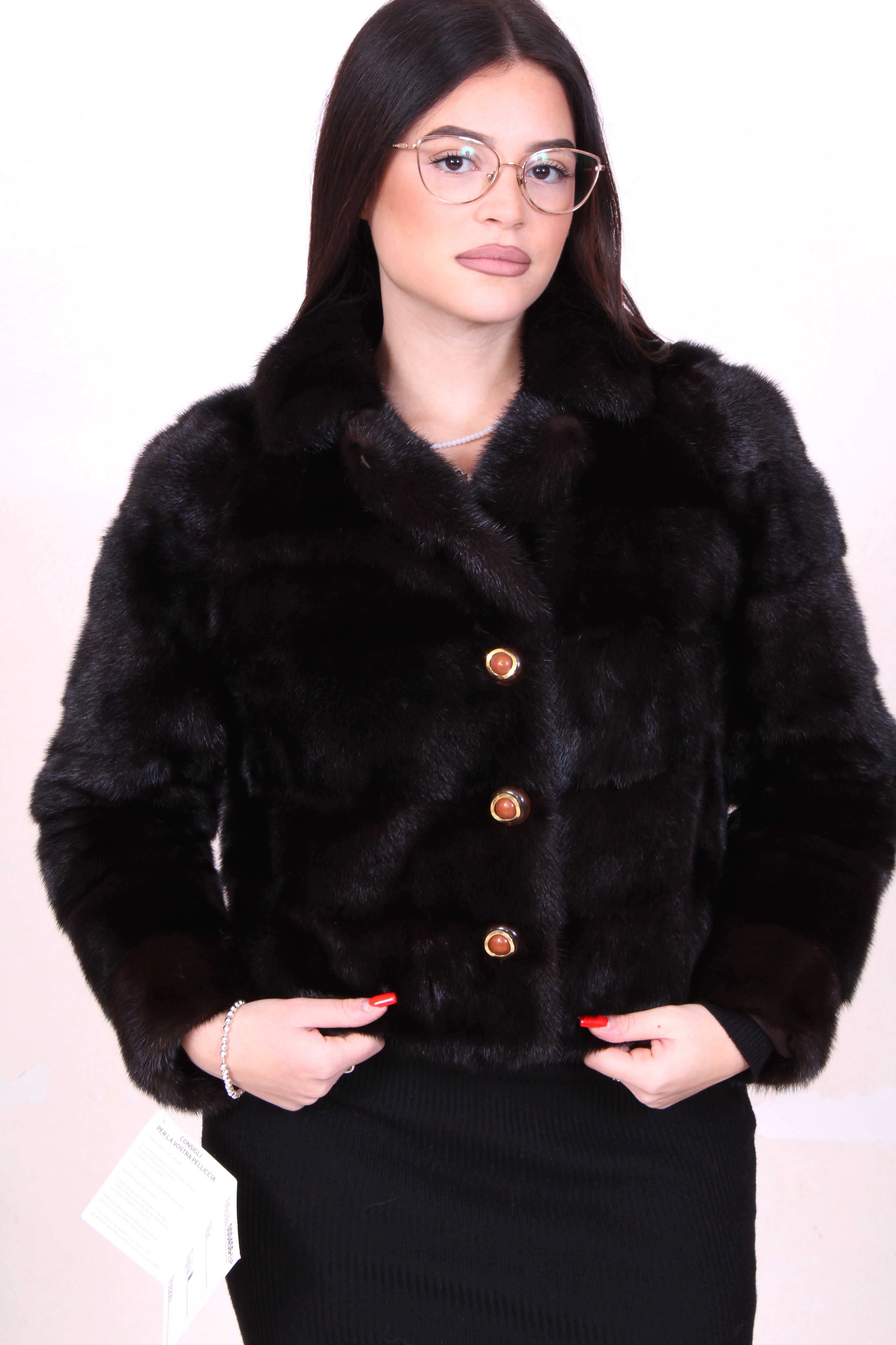 giacca bolero di visone