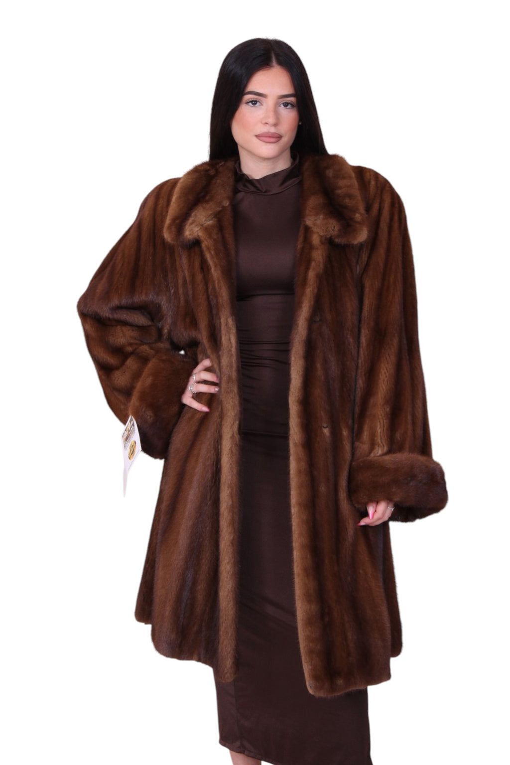 giacca pelliccia visone vintage