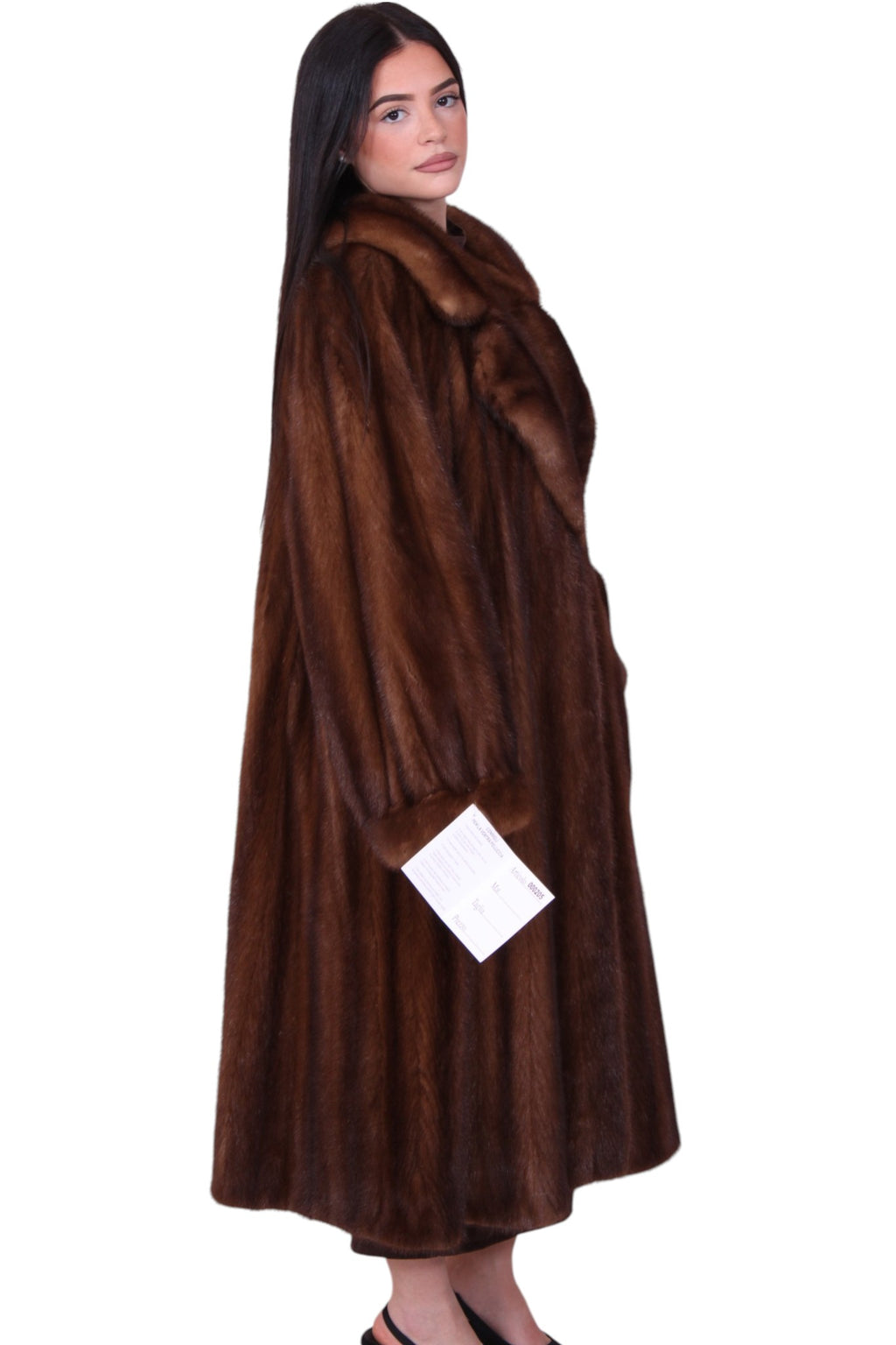 giacca lunga pelliccia visone vintage