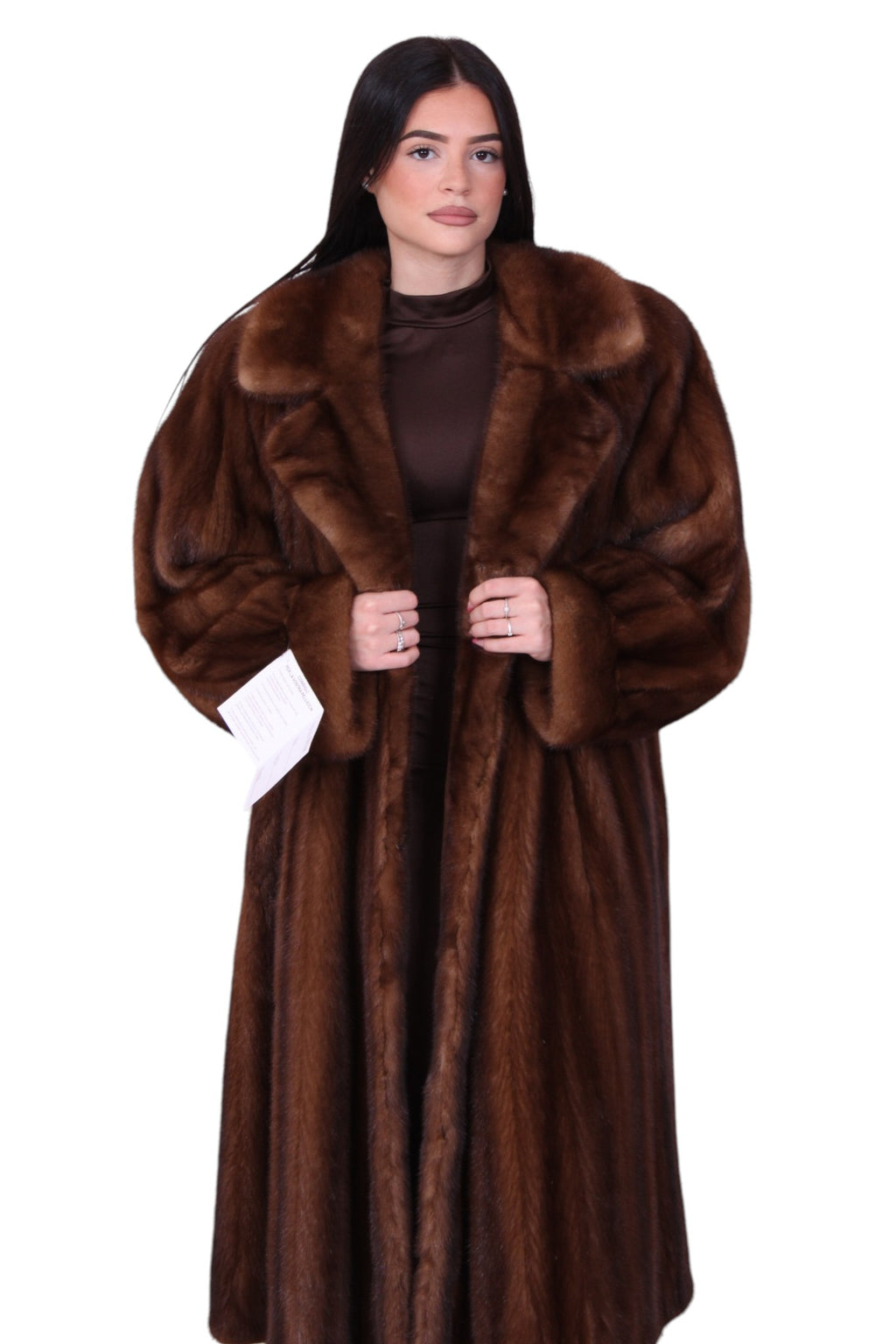 giacca lunga pelliccia visone vintage