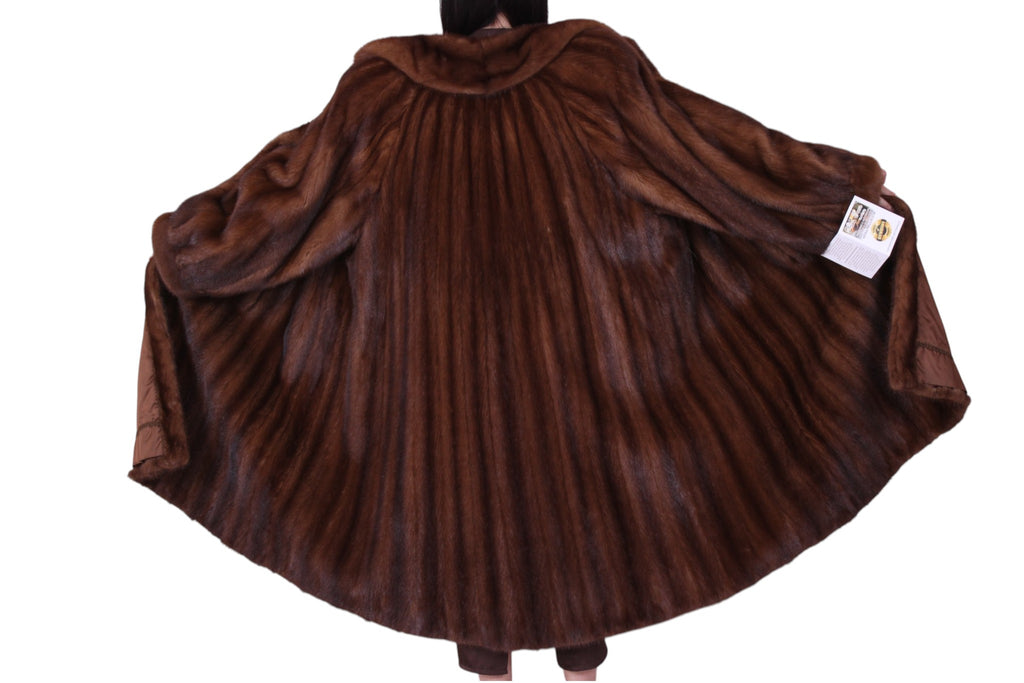 giacca lunga pelliccia visone vintage