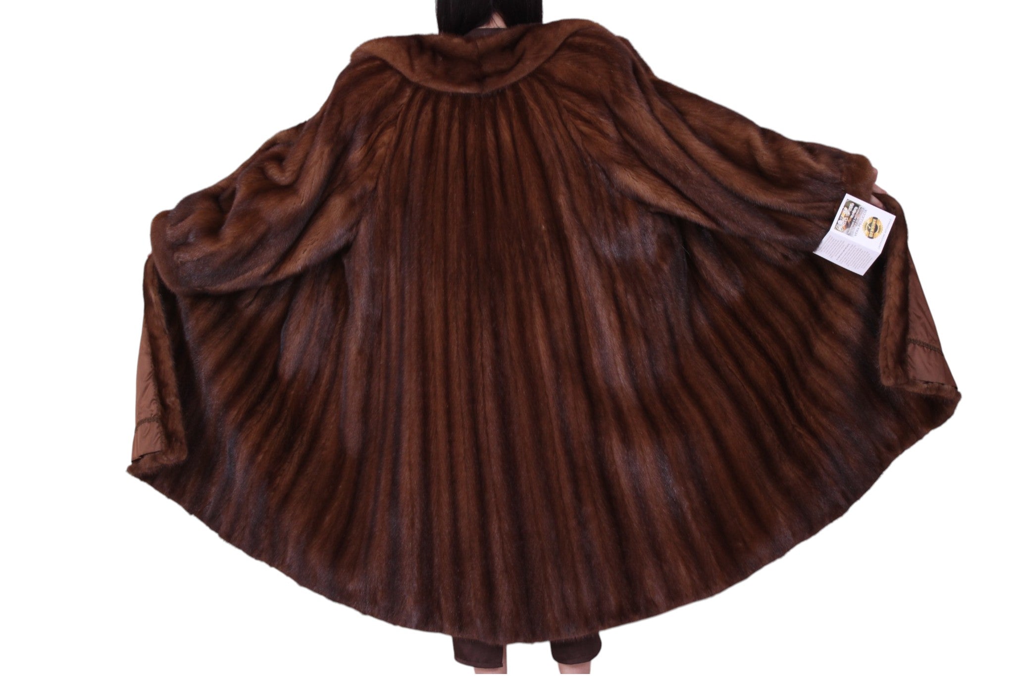 giacca lunga pelliccia visone vintage