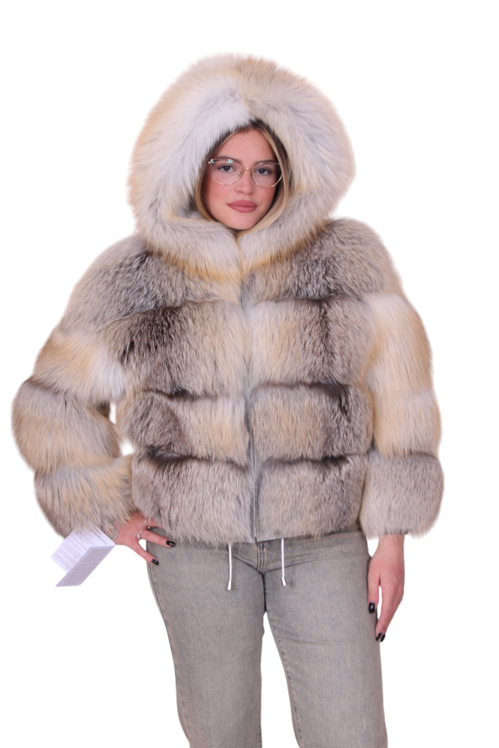 Bomber pelliccia di volpe golden