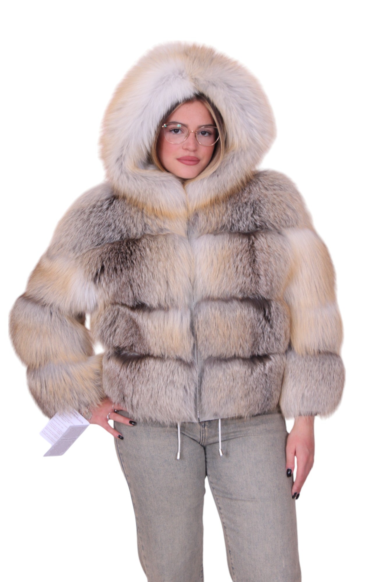 Bomber pelliccia di volpe golden