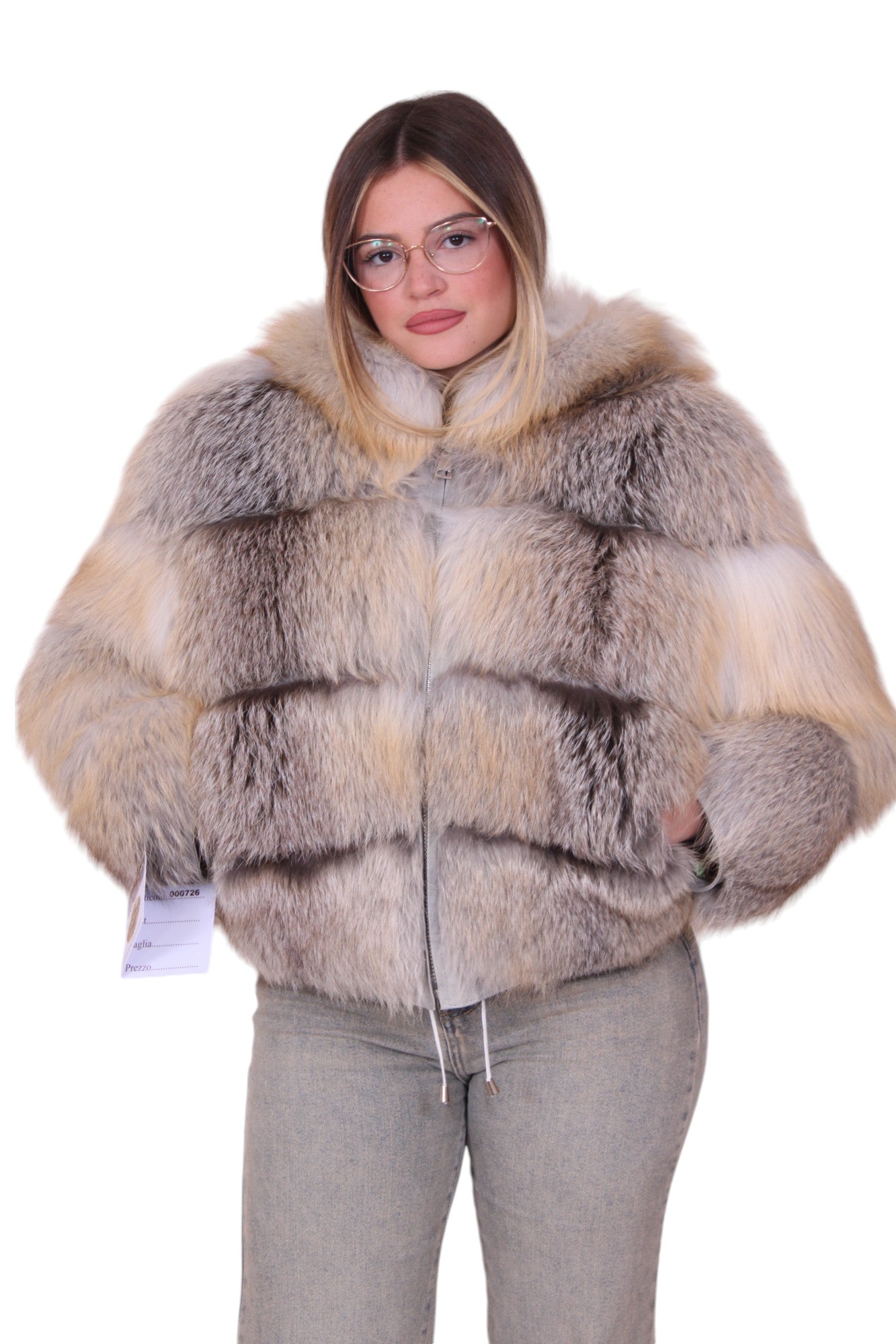 Bomber pelliccia di volpe golden