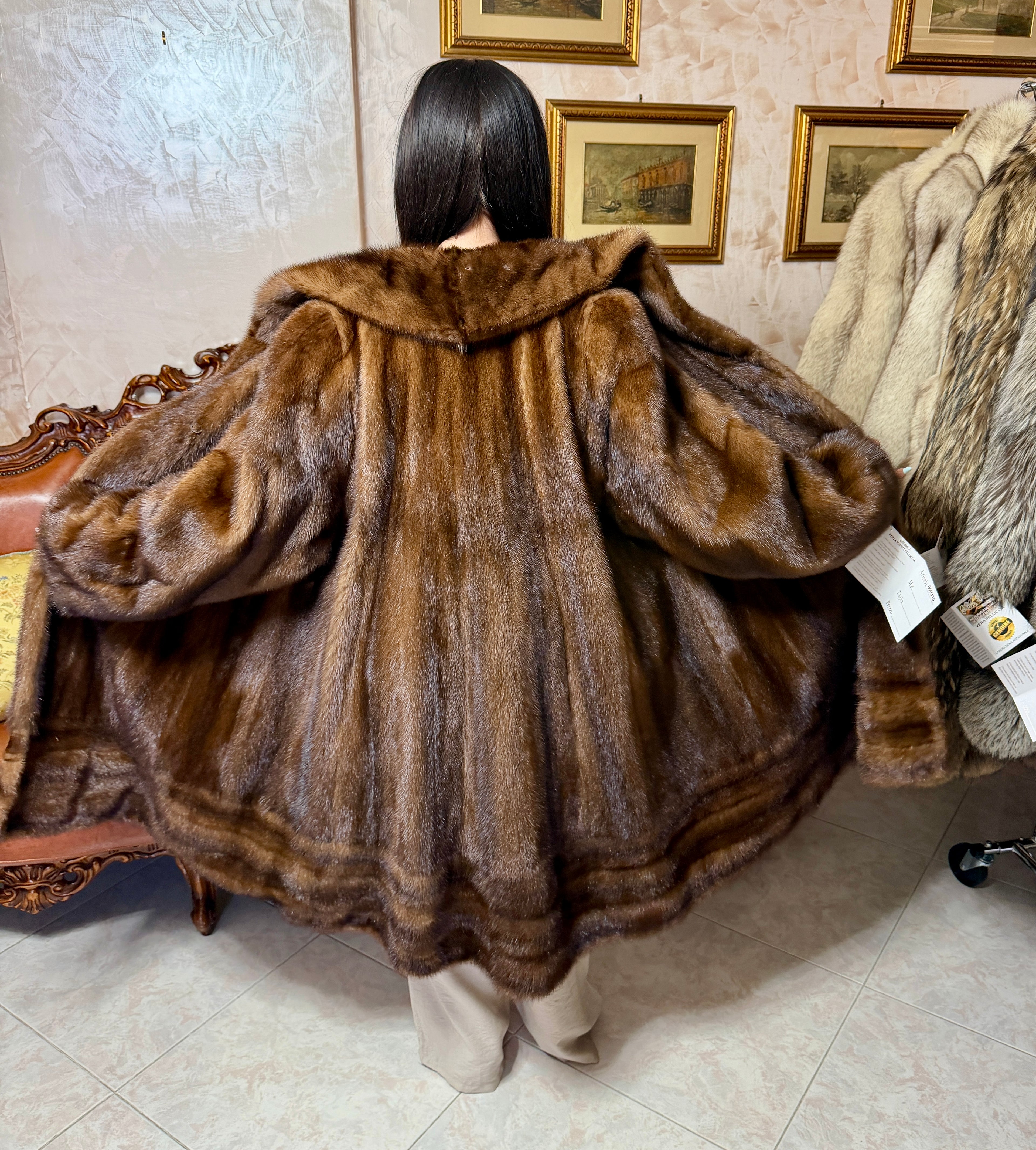Cappotto pelliccia di visone