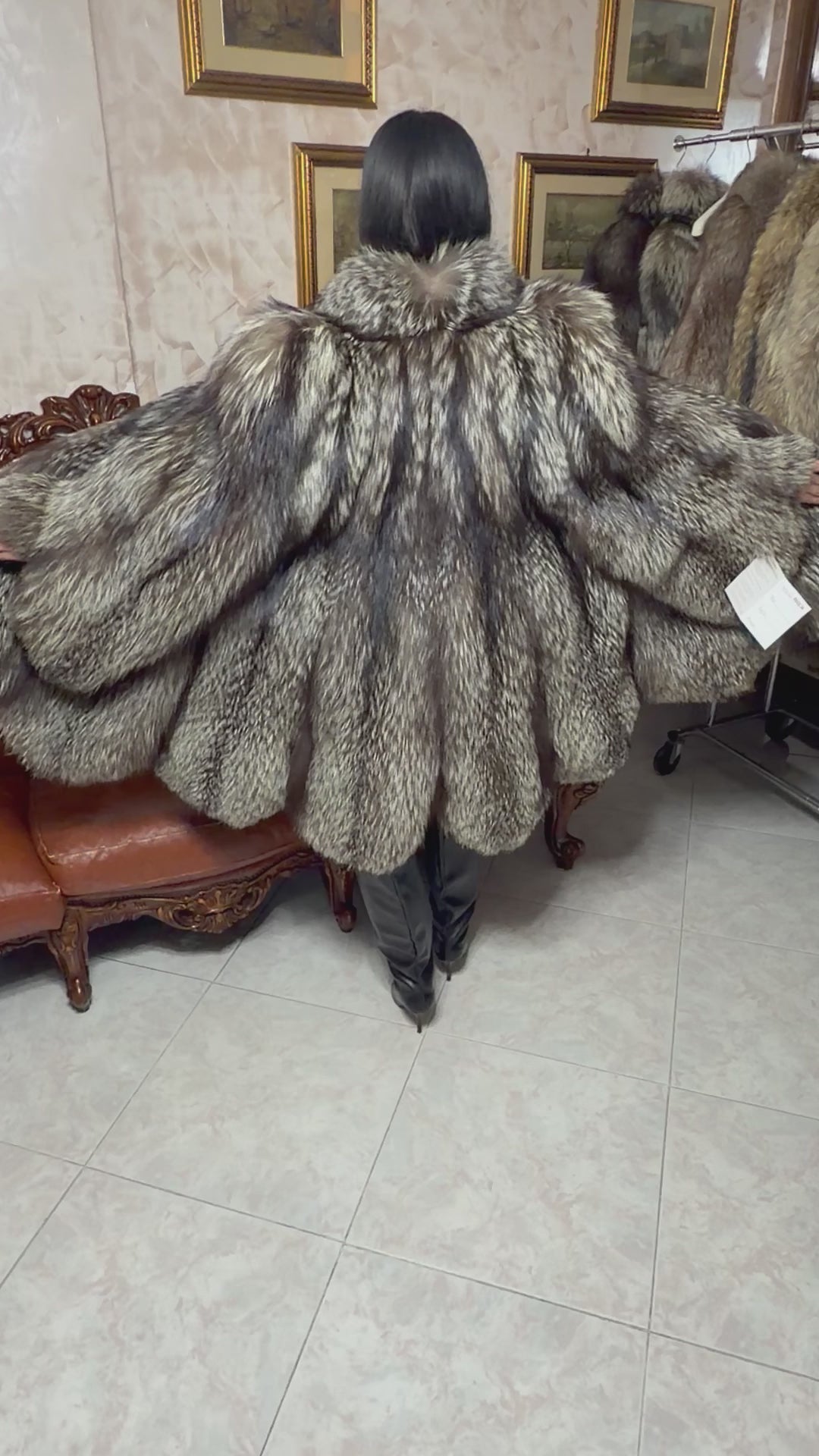 Giacca pelliccia volpe
