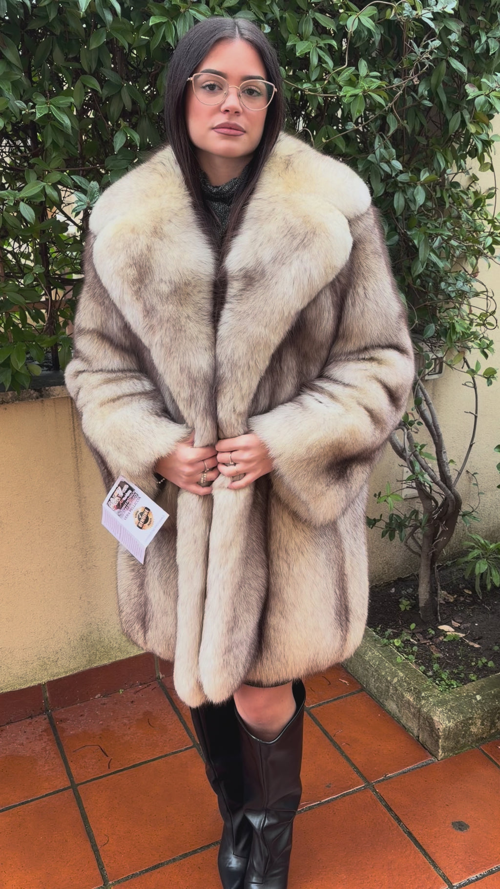 Giacca pelliccia di volpe vintage