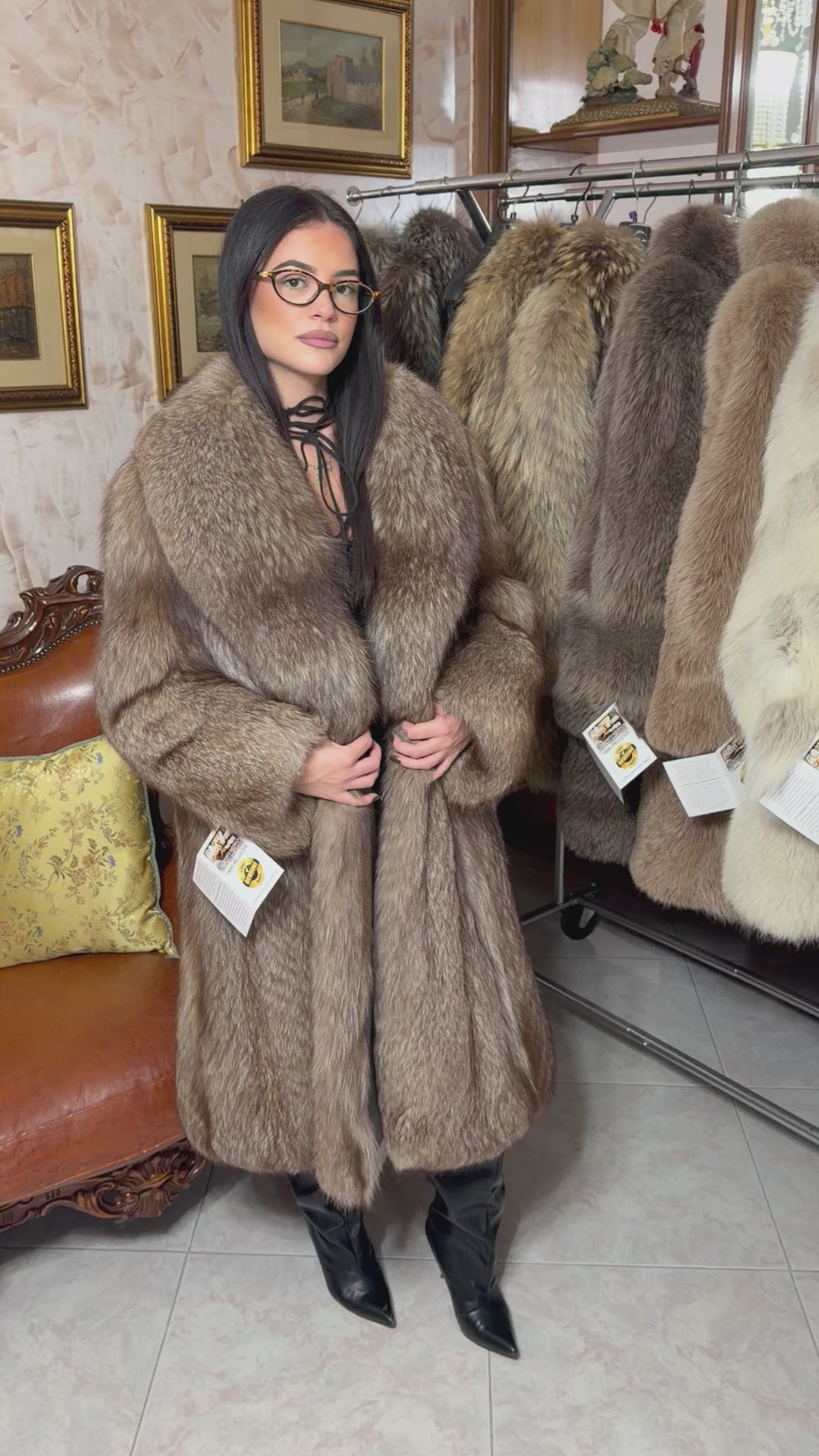 Cappotto pelliccia volpe