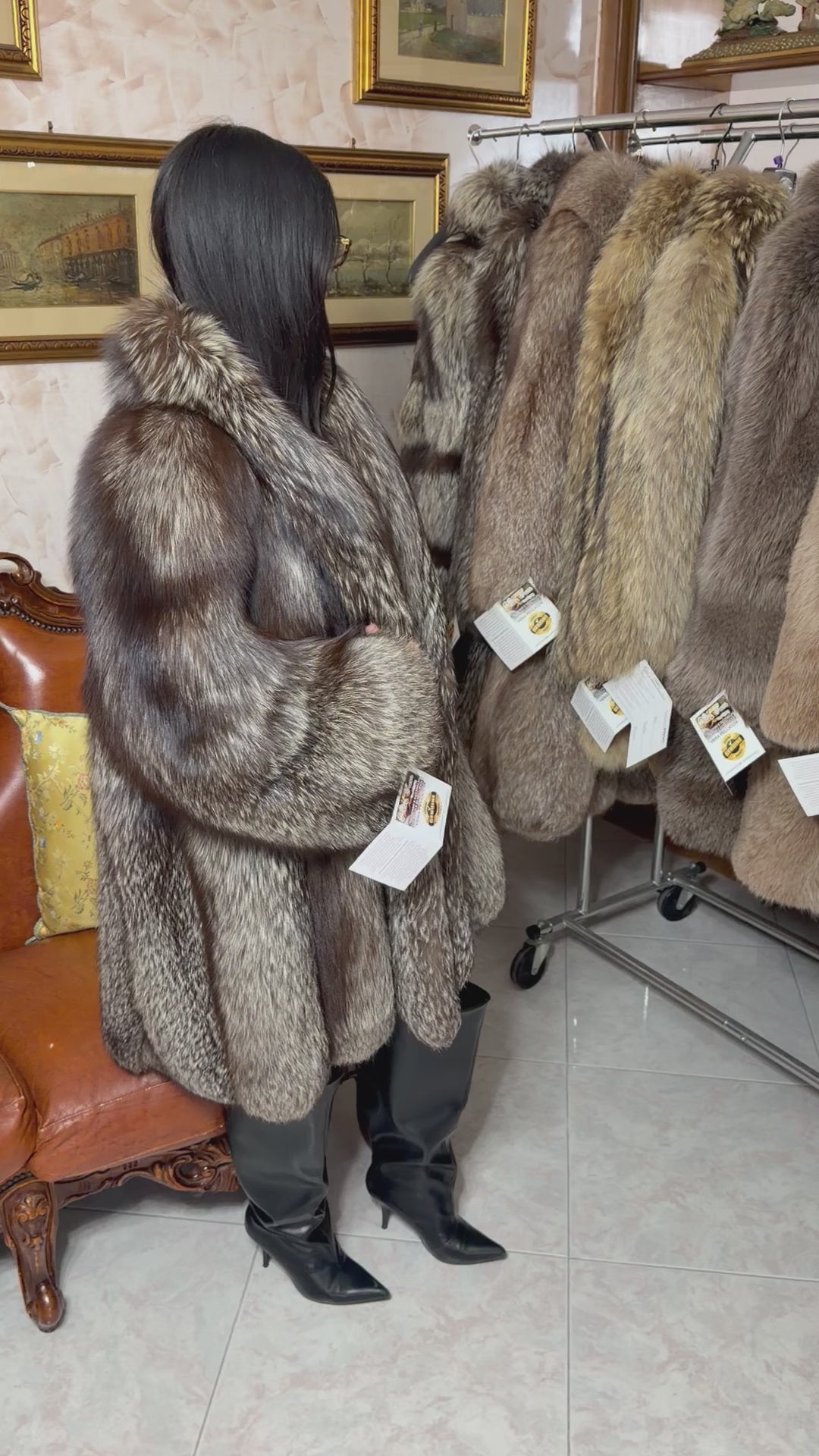 Fox fur jacket