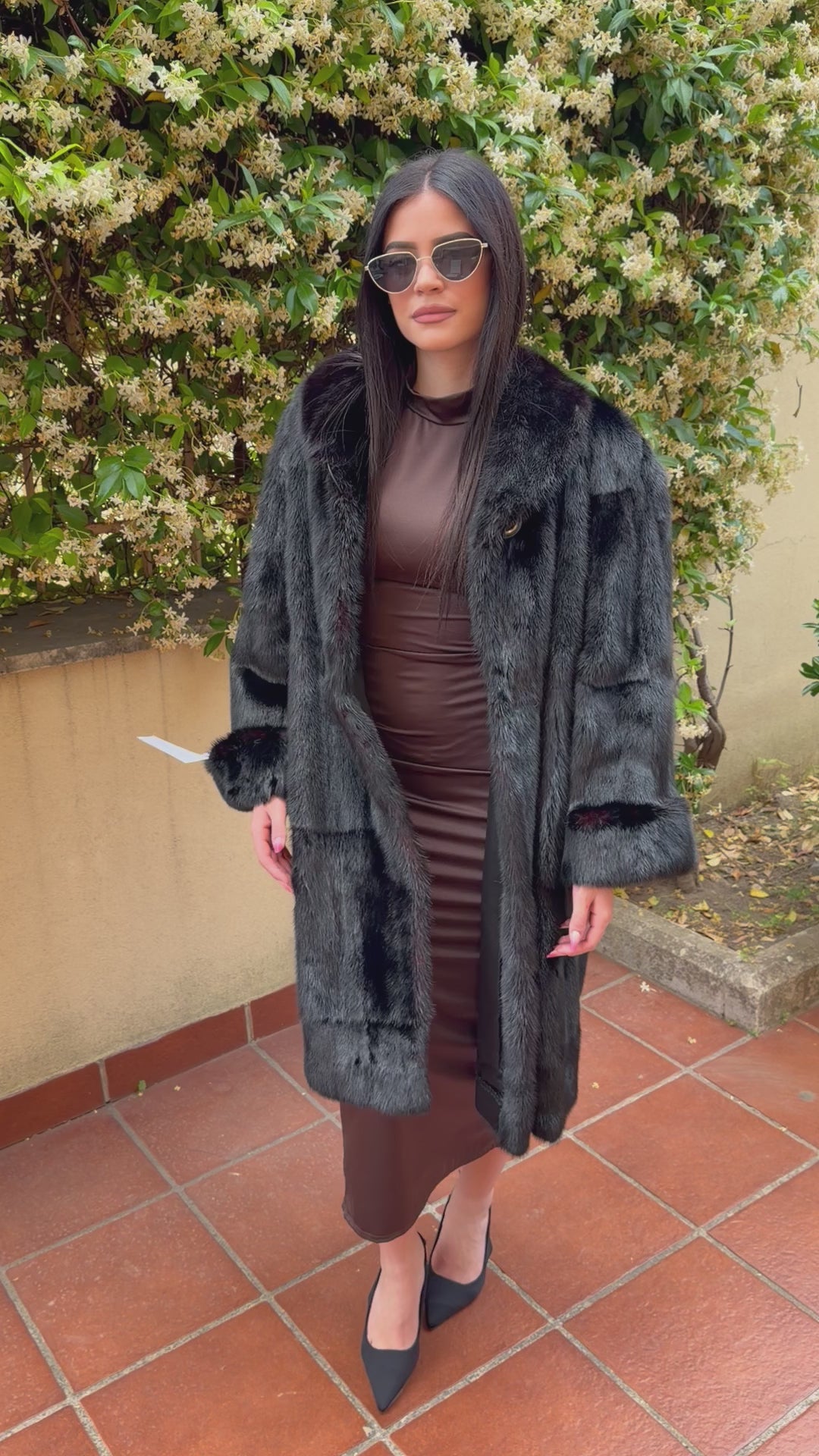 Mink fur coat
