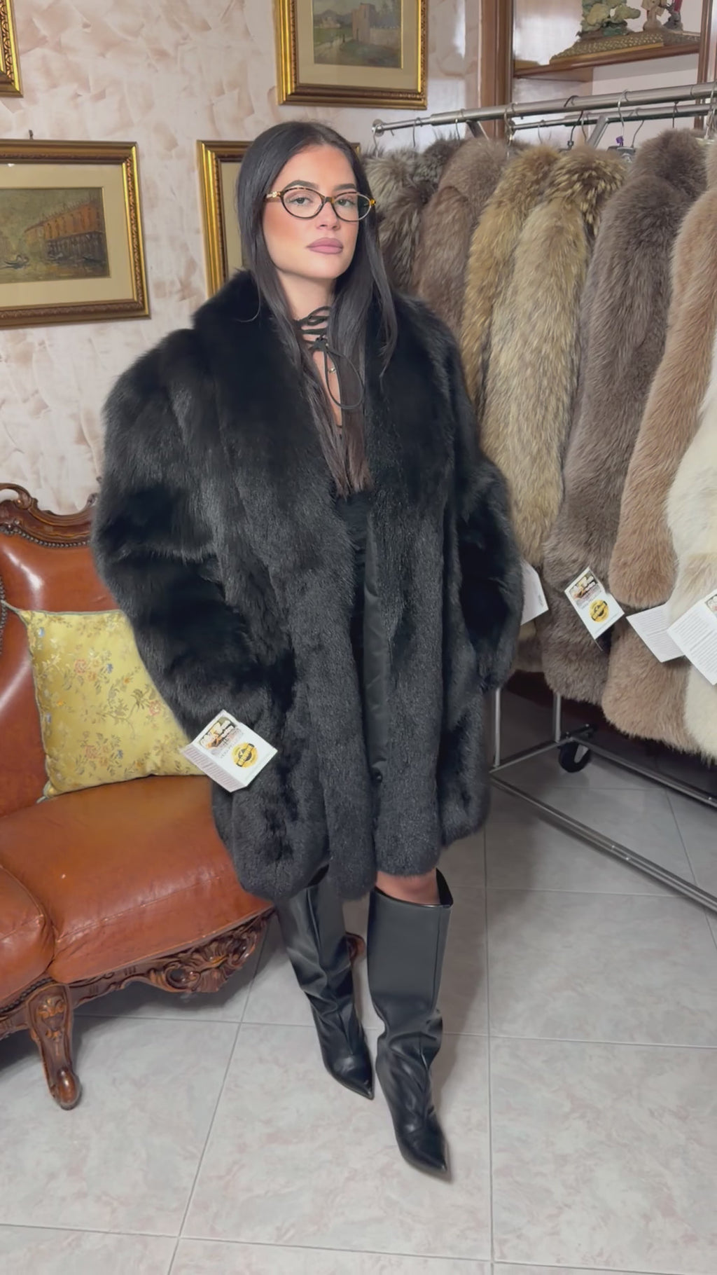 Giacca pelliccia volpe