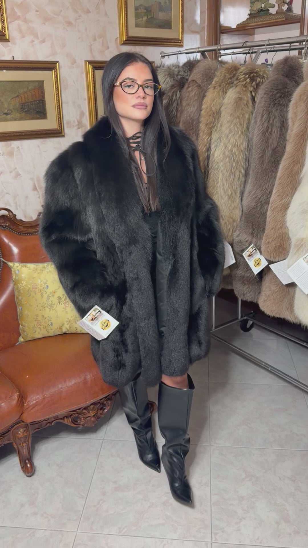 Giacca pelliccia volpe