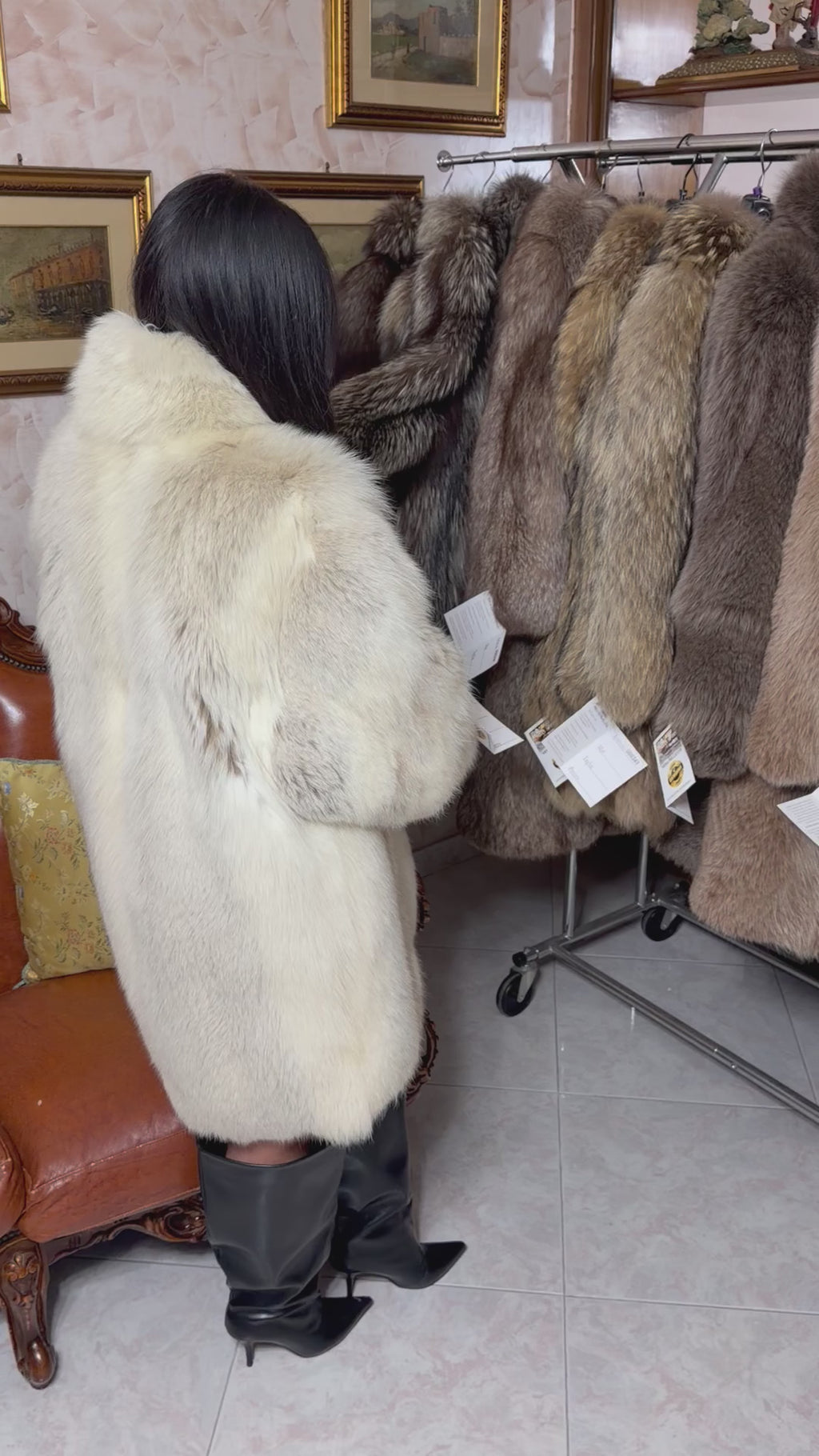 Fox fur jacket