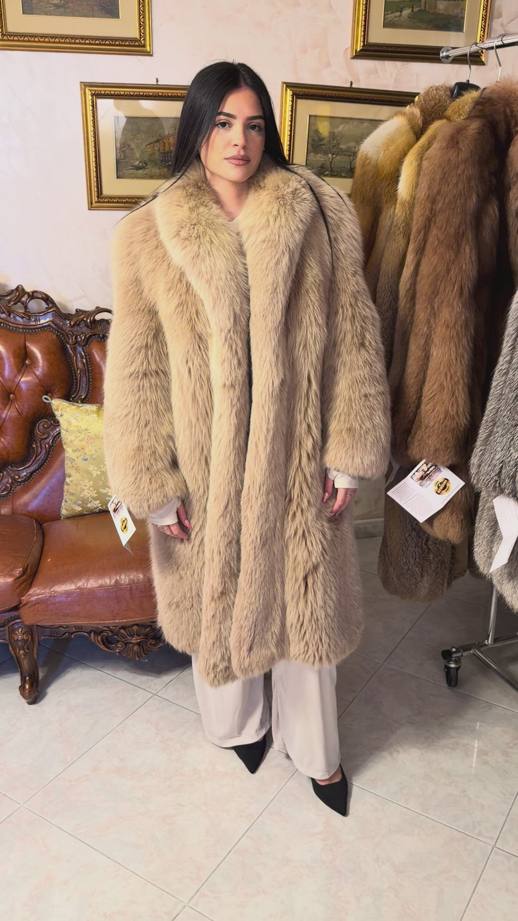 Cappotto pelliccia di volpe