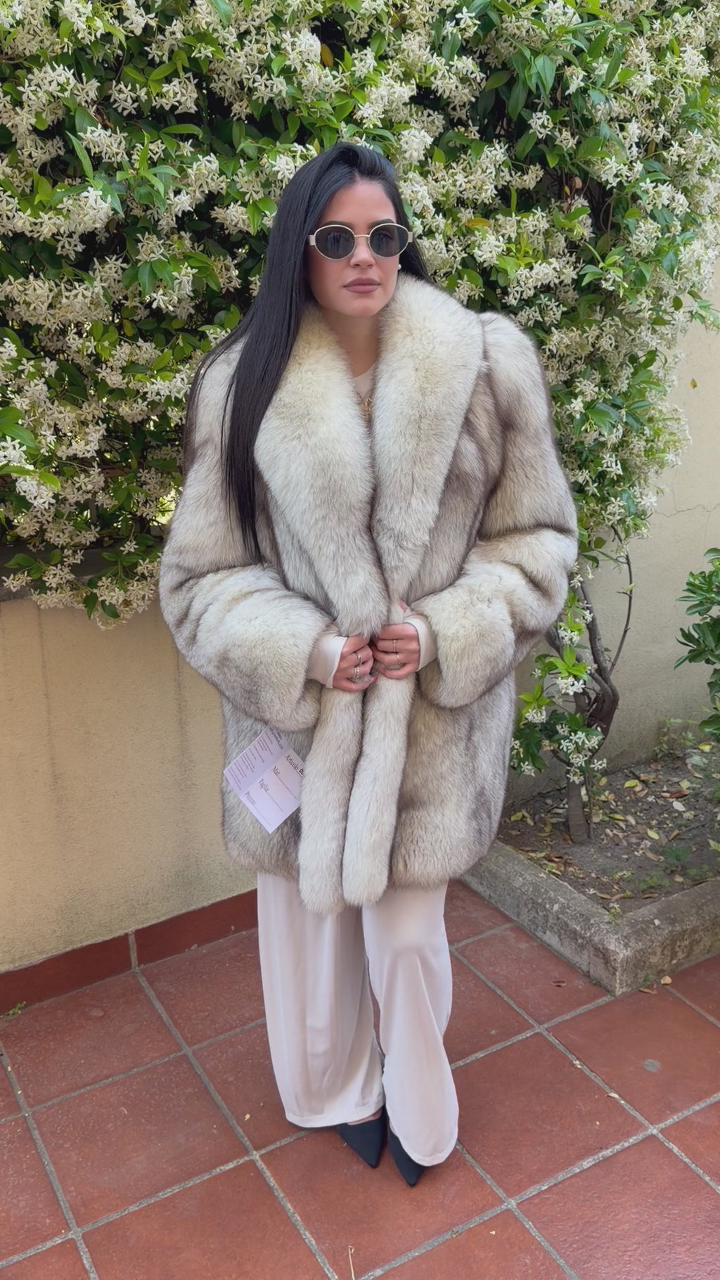 Vintage Fuchspelzjacke