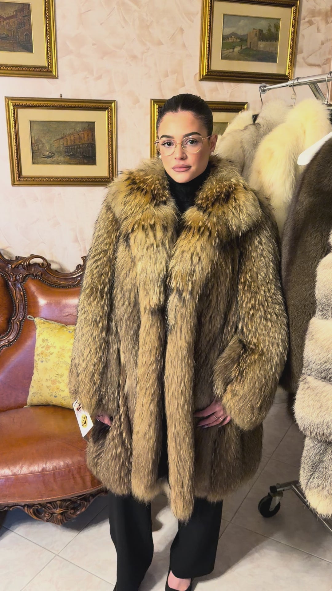Giacca pelliccia di murmasky (raccoon)