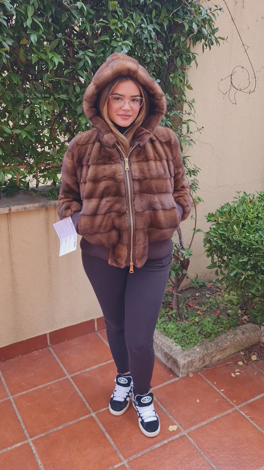 Bomber pelliccia di visone
