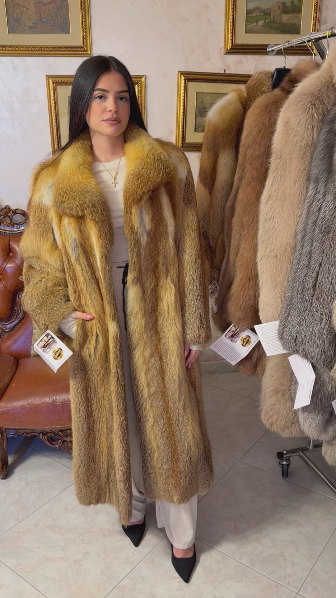 Vintage Fuchspelzmantel