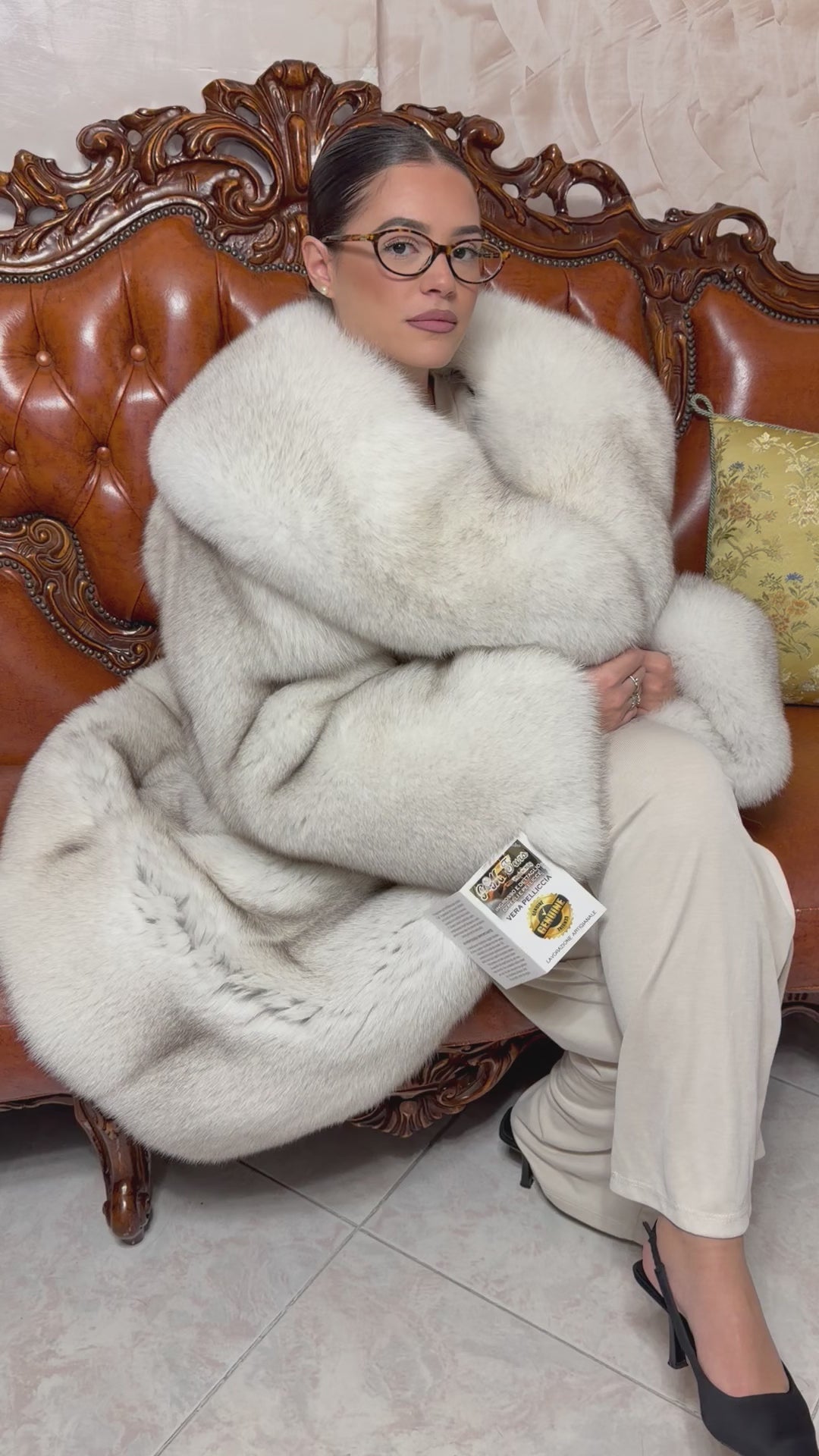 Cappotto pelliccia di volpe
