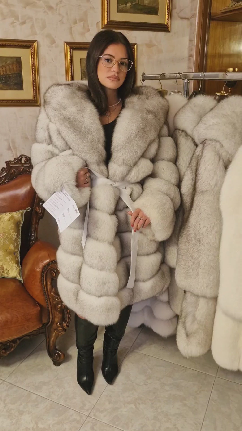 Cappotto pelliccia di volpe
