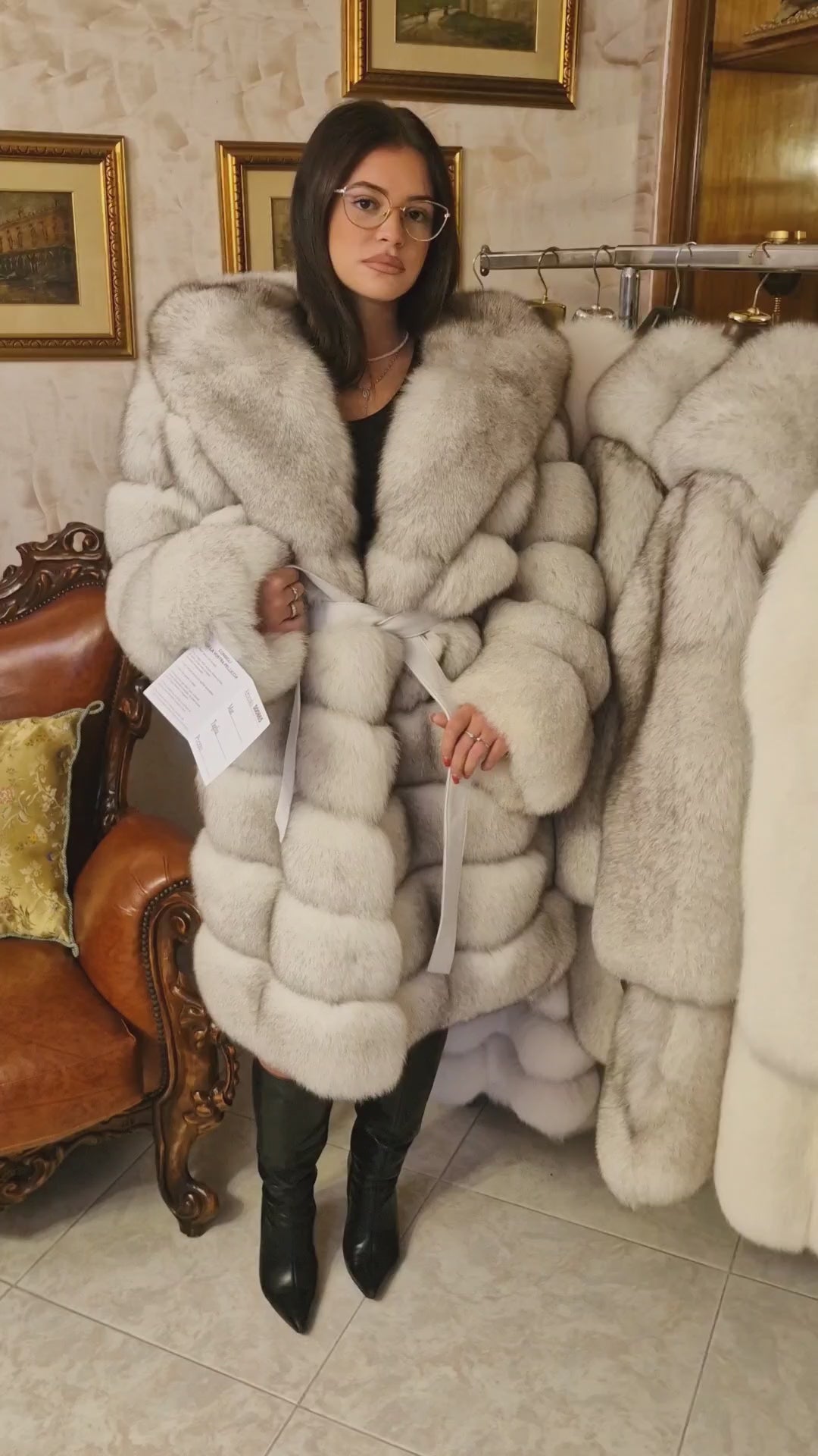 Cappotto pelliccia di volpe