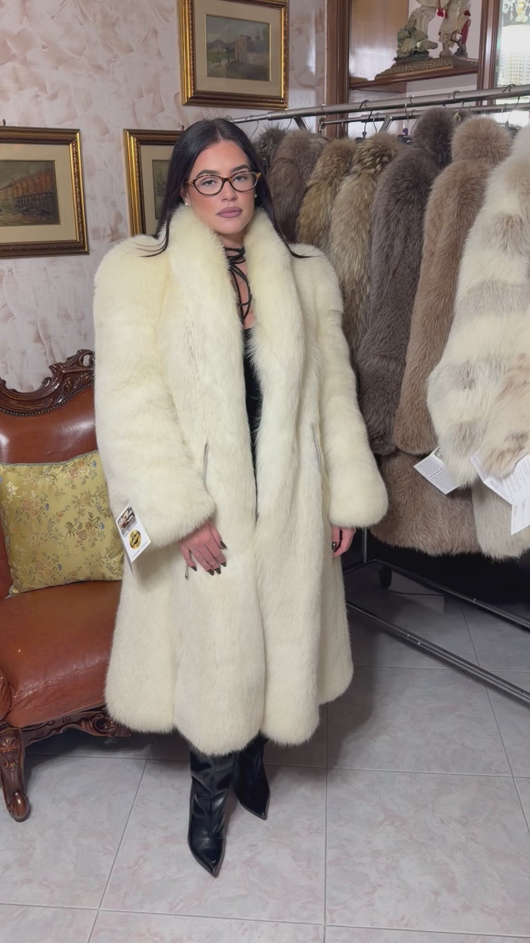 Fox fur jacket