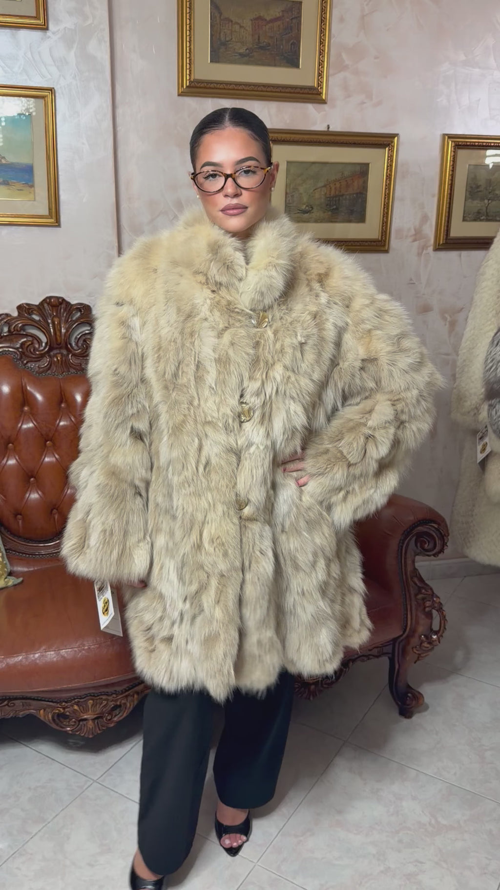 Giacca pelliccia di volpe