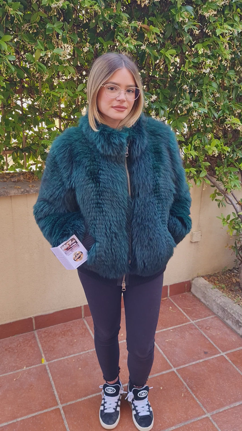 Bomber pelliccia di volpe