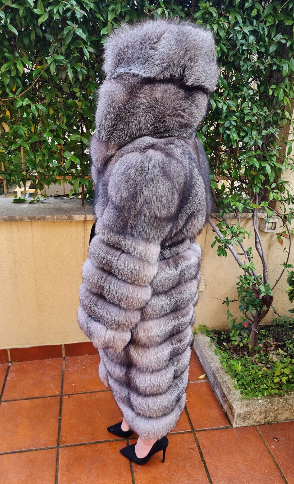 Cappotto pelliccia di volpe frost